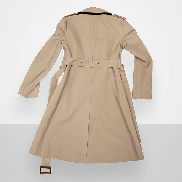 J.Crew Tan Double-Breasted Trench Coat 2P Petite - Picture 2 of 13